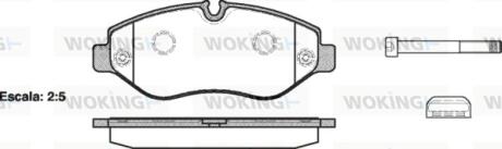Гальмівні колодки перед. Crafter/W447/W906/W907/Viano W639 (03-21) WOKING P13453.00