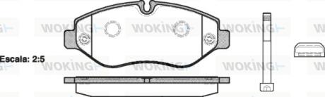 Колодки передні, 06-35С WOKING P13453.10