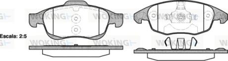 Колодки передние, (тип ATE) 08- WOKING P13483.00