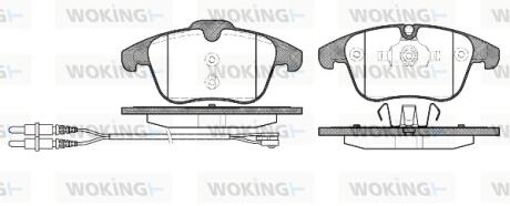 Колодки гальмівні WOKING P13493.01