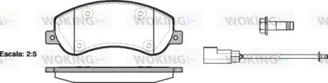 Колодки тормозные WOKING P13503.02