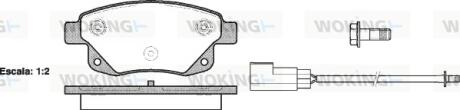 Колодки тормозные дисковые WOKING P13523.02