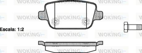 Колодки задние, Focus, Kuga, Mondeo 06-14 WOKING P13563.00