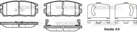 Колодки тормозные WOKING P13603.12