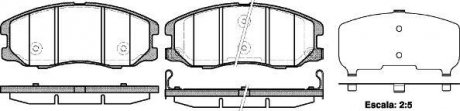 Колодки тормозные дисковые передние Chevrolet Captiva 2.0 06-,Chevrolet Captiva WOKING P1361312 (фото 1)