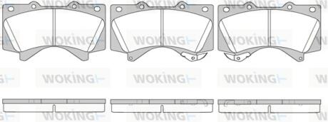 Колодки тормозные WOKING P13713.02