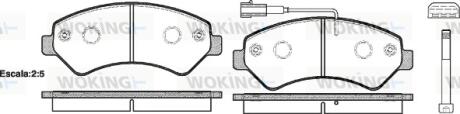 Колодки передние, (1.7t) 06- WOKING P13753.01