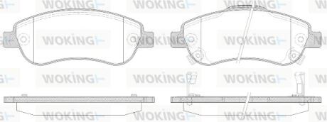 Гальмівні колодки перед. Honda CR-V 07- (bosch) WOKING P13893.02