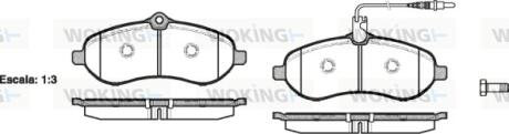Колодки передние, (тип Lucas) 07- WOKING P13923.01
