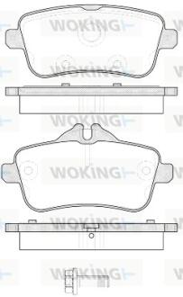 Колодки тормозные WOKING P14033.00