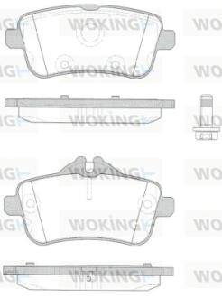 Колодки гальмівні WOKING P14033.10