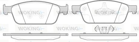 Колодки тормозные дисковые WOKING P14103.10