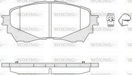 Колодки тормозные WOKING P14383.04