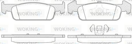 Колодки тормозные дисковые WOKING P14403.10