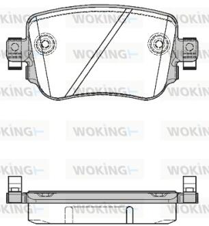Колодки тормозные дисковые WOKING P14493.08
