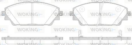 Колодки тормозные WOKING P14693.02