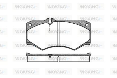 Колодки передні, DB207-410 WOKING P1473.30