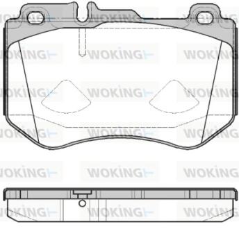 Колодки гальмівні WOKING P14913.00