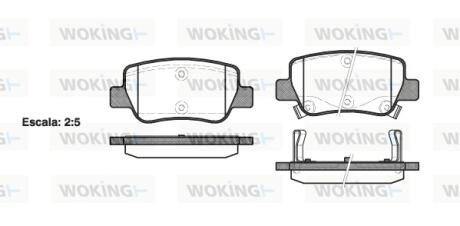 Гальмівні колодки WOKING P15033.02