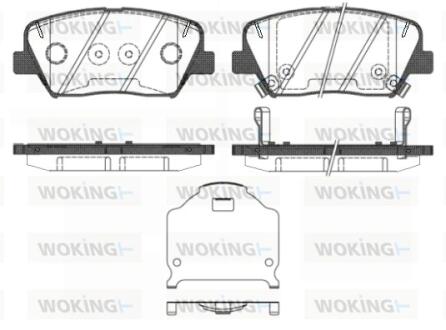 Колодки гальмівні дискові передні WOKING P15123.02