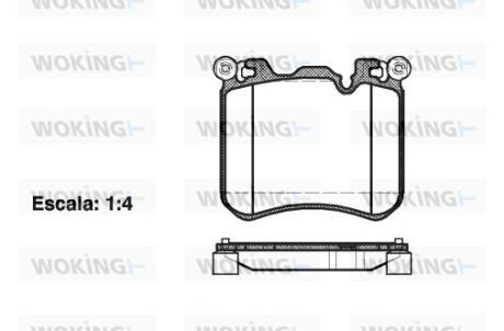 Колодки гальмівні WOKING P15133.00