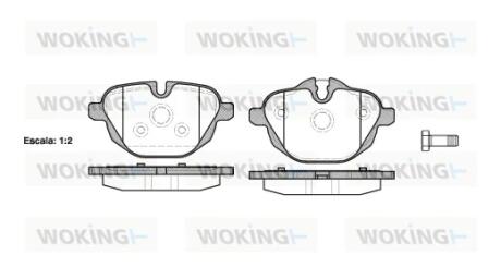 Гальмівні колодки зад. BMW 5 (F10)/X3 (F25) 10- (TRW) WOKING P15213.00