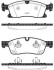 Колодки тормозные дисковые MB GL166 GLE166 ML166 11>15 15> / перед (P15303.10) W WOKING P1530310 (фото 1)