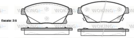 Колодки тормозные WOKING P15313.02