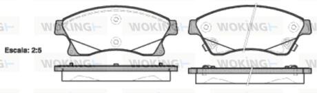 Колодки тормозные WOKING P15313.12