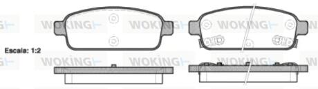 Колодки тормозные WOKING P15323.02