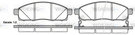 Колодки гальмівні WOKING P15343.02