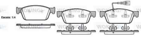 Колодки передние WOKING P15403.01