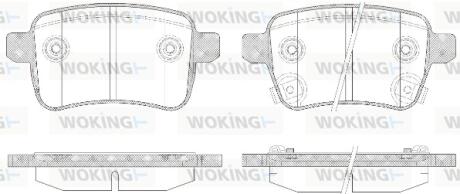 Колодки тормозные WOKING P15503.12