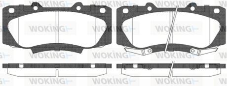 Колодки гальмівні WOKING P15683.02