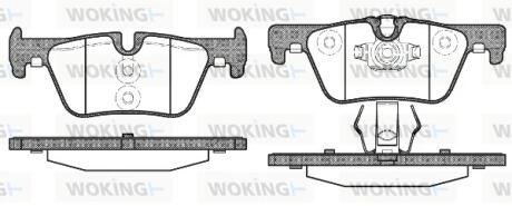 Тормозные колодки, комплект, BMW 3 Touring, 330 i, B48 B20 A, 14- WOKING P15763.00