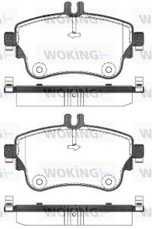 Колодки гальмівні WOKING P15873.08