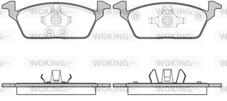 Колодки гальмівні WOKING P16033.00