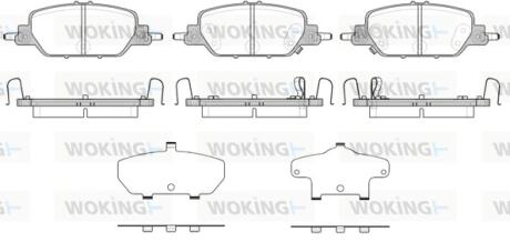 Колодки гальмівні WOKING P16303.02