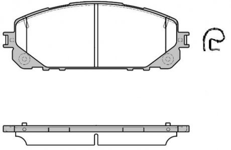 Колодки гальмівні дисковые Jeep Cherokee 13> / перед (P17133.00) WOKING P1713300