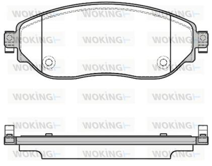 Гальмівні колодки перед. NV300/Trafic/Vivaro (14-21) WOKING P17173.08