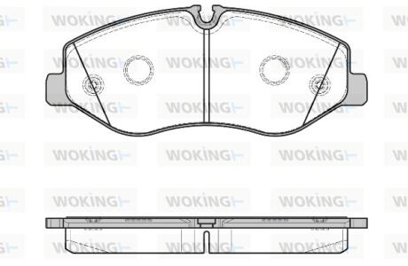 Колодки гальмівні WOKING P17233.00