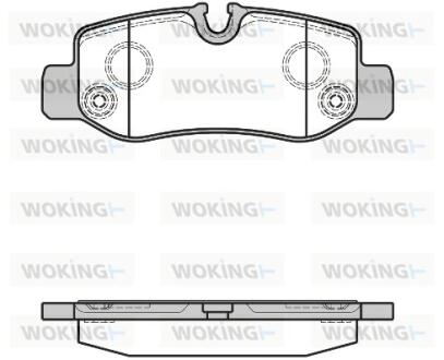 Колодки тормозные WOKING P17243.00
