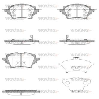 Колодки тормозные WOKING P19593.02