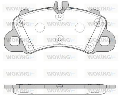 Колодки тормозные дисковые WOKING P19623.00