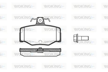 Колодки гальмівні WOKING P2433.00