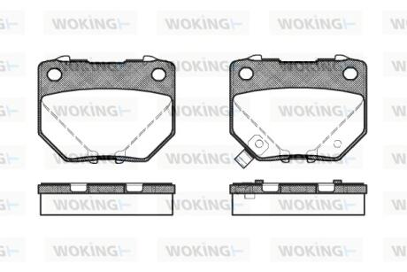 Колодки гальмівні WOKING P2653.21