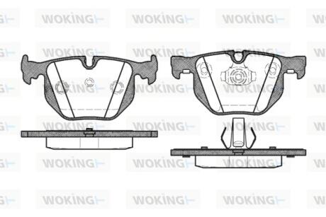 Колодки гальмівні WOKING P2813.40