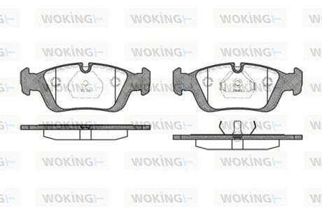 Колодки тормозные дисковые передние WOKING P2843.00