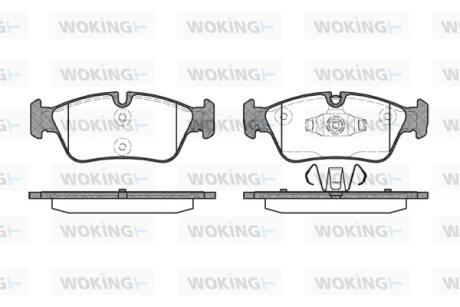 Колодки гальмівні WOKING P2843.60