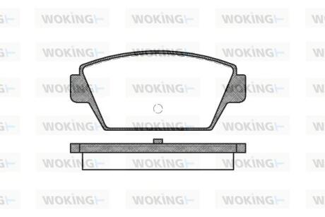 Колодки гальмівні WOKING P3153.00